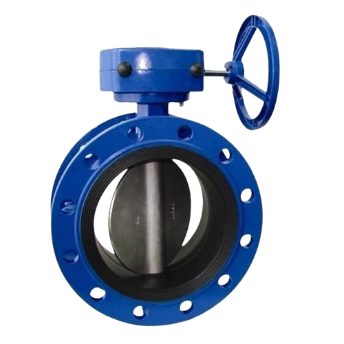 Válvula de mariposa con asiento resiliente tipo brida